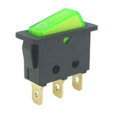 ROCKER  SWITCH  220V  SPST  GREEN