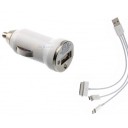 USB CAR PHONE CHARGER  5V 1AMP WITH CABLE