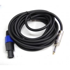 SPEAKER CABLE  -  SPEAKON TO 6.35MM MONO JACK 5M