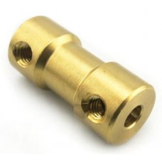 BRASS COUPLING STRAIGHT 2MM - 2MM