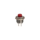 PUSH SWITCH SPST MOM N/ O RED