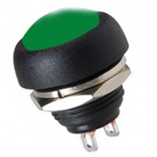 SWITCH PUSH- MAKE 2 A 250 V GREEN