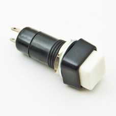 PUSH SWITCH SPST MOM N/ O WHITE