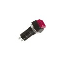 PUSH SWITCH SPST MOM N/ O RED