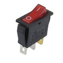 ROCKER SWITCH SPST NEON RED