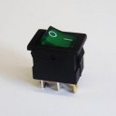 MINI ROCKER 12 VDC SPST GREEN L