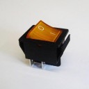 SQUARE ROCKER 12 VDC DPST AMBER