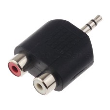 3 , 5 MM ST PLUG/ 2 RCA SOCKETS