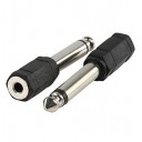 6 . 35 MM M. PLUG TO 3 . 5 MM M JACK