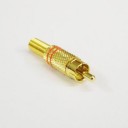 RCA PLUG GOLD PLATED RED