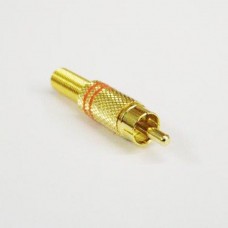 RCA PLUG GOLD PLATED RED