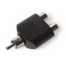 RCA PLUG TO 2 RCA SOCKETS