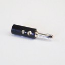 BANANA PLUG 4 MM TRNV BLACK