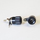TERMINAL POST 4 MMX 12 MM BLACK
