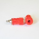 TERMINAL POST 4 MM X 15 MM RED