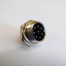 MIC 8 POLE CHASSIS SOCKET