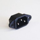 PLUG   3 PIN CHASSIS MOUNT AC