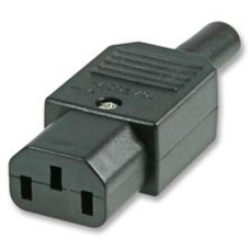 SOCKET 3 PIN IN LINE AC TYPE