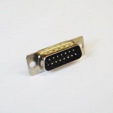 D PLUG   15 W GOLD CONTACTS