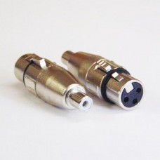 XLR 3 P FEM- RCA FEM ADAPT PLUG