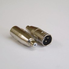 XLR MALE 3 P - RCA FEM. ADAPTOR