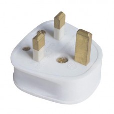 13 AMP UK PLUG TOP WHITE