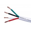 4 CORE SPKR. WIRE 16 AWG WHITE 1 M