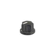 KNOB PLASTIC BLACK 19 MM