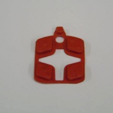 CENT. CLASSIC BUTTONS- RED ( 4 )