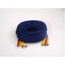 3 RCA TO 3 RCA BLUE, GOLD  15 M