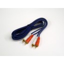 2 X RCA - 2 X RCA LEAD BLU E 2 M