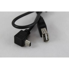 USB A FEM- USB MINI MALE ANGLE