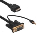 HDMI M- VGA & 3 . 5 ST. MALE    2 M
